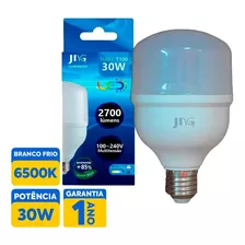 Lâmpada Led 30w E27 Luz Branca 6.500k Bivolt 2400lm Kian 110v/220v (bivolt)