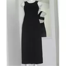 Nuevo Maxi Vestido Largo Diseño Escote Espalda Strech Cintas