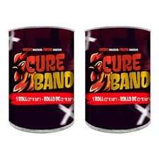 Bote Tape Parche Americano Para Gallos Cure Band - 2pzas