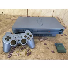 Console Playstation Fat Aqua Blue Scph-39000 Na Caixa