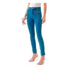 Calça Jeans Lança Perfume Hestia Av24 Azul Feminino