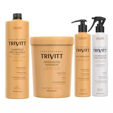 Kit Profissional Trivitt Cauterização Reconstrução Hidratação Itallian Hairtech