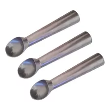 Kit 3 Colher Pegador Sorvete Reforçada Profissional Aluminio