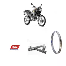 Aro Roda Dianteiro + Jg Raio D Xtz 250 Tenere Cromado Ddl 