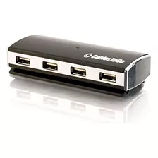 C2g Hub Usb De 4 Puertos Para Uso En Laptop, Color Platead.