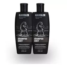 Kit 2 Shampoo Grey Matizador Para Grisalhos Gambler