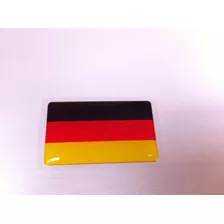 Adesivo Resinado Da Bandeira Da Alemanha 5 Cm Por 3 Cm