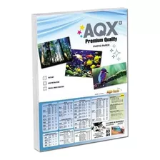 Papel Foto Aqx Glossy A4 120gr X 100 Hojas Brillante 