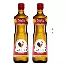 2 Vidros De Azeite De Oliva Português Gallo Tipo Único 500ml