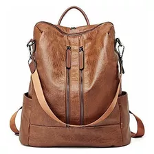 Bolso De Dama Mochila Monedero Para Mujer Cuero Moda Viaje C