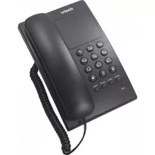 Telefone Vtech Com Fio Vtc105b Digital De Mesa Na Cor Preta