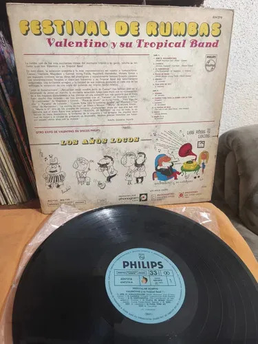 Valentino Y Su Tropical Band - Festival De Rumbas - vinilo 1975