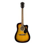 Guitarra ElectroacÃºstica Fender Alternative Fa-125ce Para Diestros Sunburst Nogal Brillante