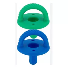 Conjunto 2 Chupetas Itzy Ritzy Sweetie Soother Azul/verde