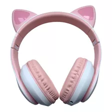 Fone De Ouvido Bluetooth Sem Fio Gatinho Cat Led Luzes Fones