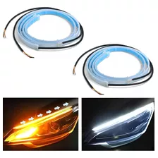 2pcs 60cm Tira Led Drl Flexible Direccional Secuencial Auto