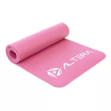 Tapete Yoga Portatil Ejercicio Pilates Correa Transportadora Color Gris Cálido