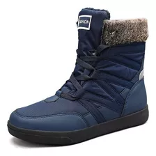 Botines Negros Hombres Botas De Nieve Moda Casual