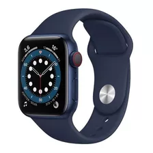 Apple Watch Series 6 (gps+cellular) - Caixa De Alumínio Azul De 40 Mm - Pulseira Esportiva Azul-marinho