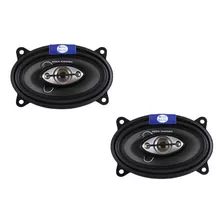 2 Bocinas De 4x6 Pulgadas 4 Vias 45w Rms Rockseries Rks-p464 Color Negro Con Cromo