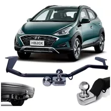 Rabicho Hyundai Hb20x 2013 A 2021 Engate 400kg Kit Completo