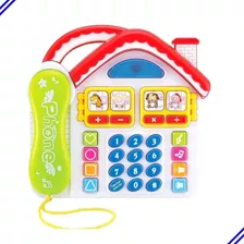 Telefone Musical Infantil Colorido Luz Som Animais Numeros