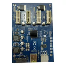 Placa Pci-e Multiplicadora Para Cabo Riser 1x4 Mineração