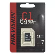 Cartão De Memoria Micro 64gb Hikvision P/câmeras Wifi E Mais