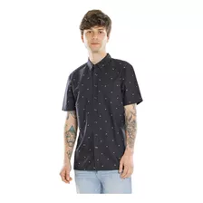 Camisa Manga Corta Estampada C&a De Hombre