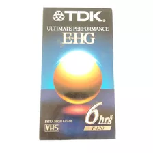 Kit 2 Fitas Video Cassete Vhs Tdk Modelo E-gh T120 