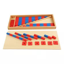 Varillas Numéricas Montessori, Recuento Matemático Del 1