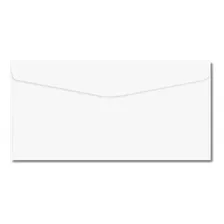 Envelope Carta Oficio 11,4x22,9 Branco Liso 100un
