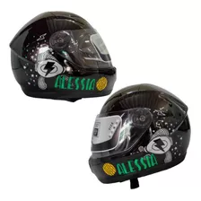 Casco Cerrado Para Niño Negro Alessia (cas-inf-029)