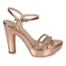 Sandalia D'orsay Casual Mujer Piazza Oro Rosa 211