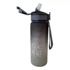 Garrafa De Água Para Academia Com Trava Flip Preto 700 Ml