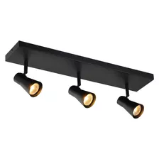 Spot Minimalist 3x Gu10 Led Preto Bivolt Avant