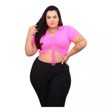 Três Calças Leg Premium Plus Size Em Suplex Flanelado Grosso