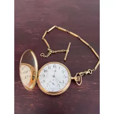 Reloj Antiguo De Bolsillo, Cazador, Oro 14 K, Waltham
