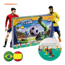 Jogo Futebol Botão Club Brasil X Espanha Original Gulliver