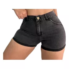 Short Jean Denim Mujer Elastizado Tiro Alto