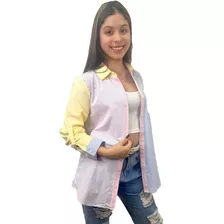 Camisa De Colores En Rayas Primavera Verano As9957 