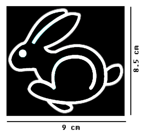 Sticker Vinil Rabbit Vw Logo 9x8.5cm 2 Pzas $135 Mikegamesmx Foto 3