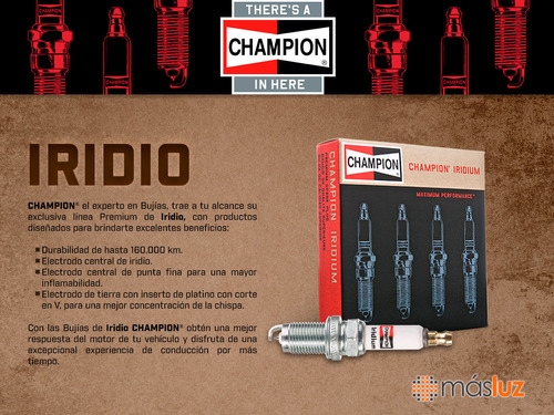 Set 6 Bujas Encendido Iridio 607 V6 2.9l 02/07 Champion Foto 4