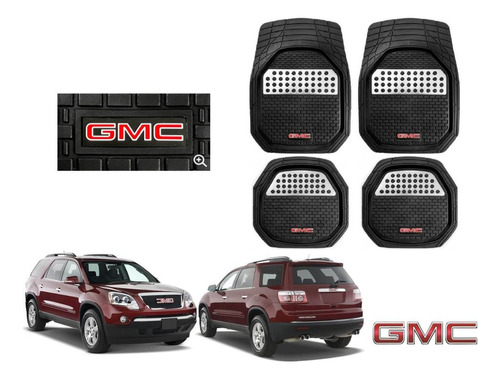 Tapetes 3d Logo Gmc + Cubre Volante Acadia 2007 A 2011 2012 Foto 2