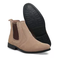 Chelsea Boots Masculina Couro Camurça