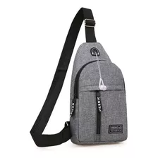 Mochila Transversal Pochete Bolsa Anti Roubo Usb