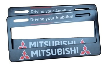 Portaplacas Mitsubishi Grandis Lancer Asx 2pzas Solo Numeros Foto 2