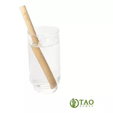 Kit 100 Canudos De Bambu Reutilizáveis Ecológicos