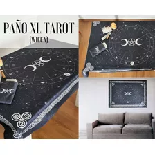 Paño Xl/mantel Tarot (rueda Astrológica) + Bolsa - Wicca