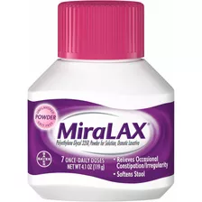 Miralax - Laxante - Polvo Sin Sabor - 4.1 Onzas De Fuerza De